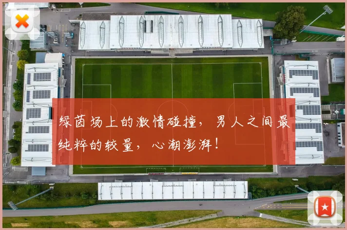 绿茵场上的激情碰撞，男人之间最纯粹的较量，心潮澎湃！