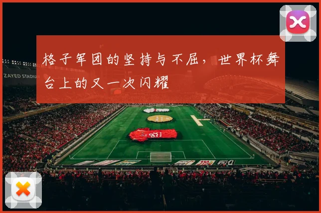 格子军团的坚持与不屈，世界杯舞台上的又一次闪耀